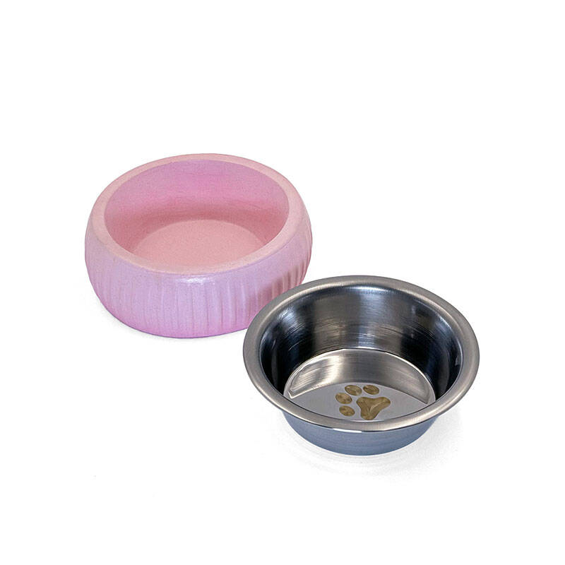 Mikopet Organik Seramik Mama Kabı Pembe - 1