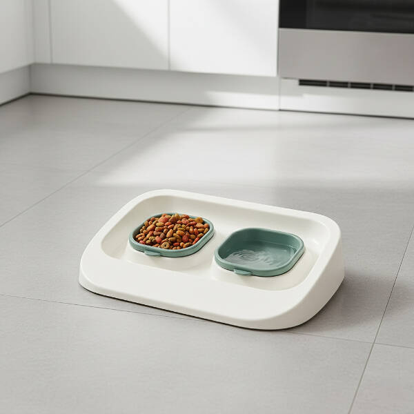 Mikopet Yeşil 2'si 1 Arada Mama Ve Su Kabı - 4