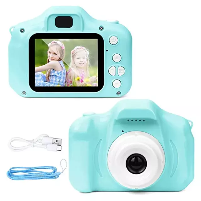 Mini Kamera Fotoğraf Makinesi Mavi - 1