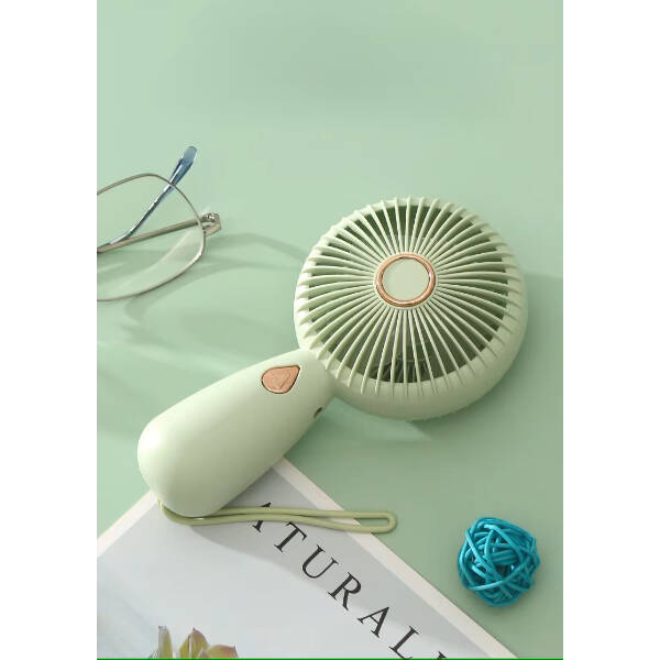 Minimalist Tasarım Işıklı Şarjlı El Fanı - 2