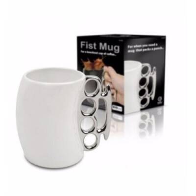 Muşta Tasarımlı Seramik Kupa - 4