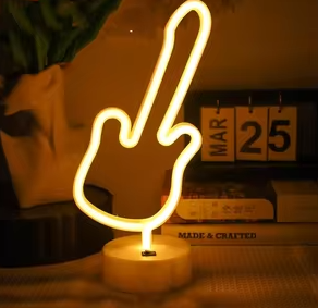 Neon Gitar Masa Lambası - 1