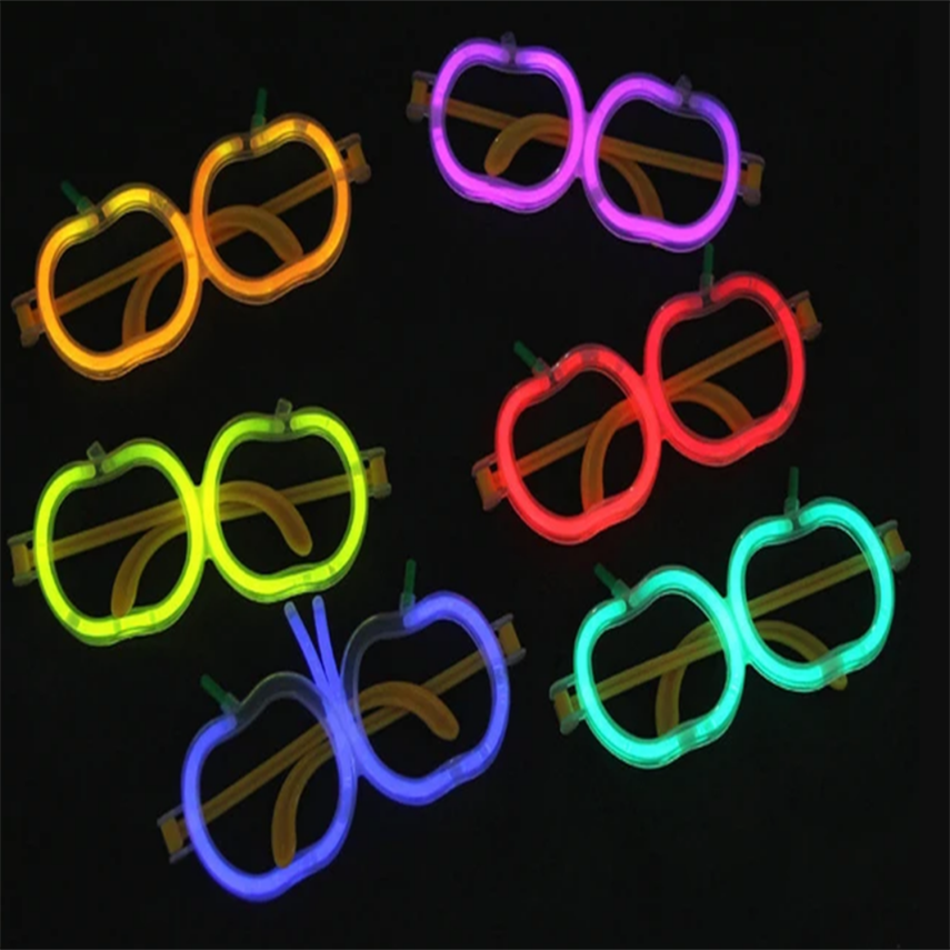 Neon Stick Elma Gözlük Seti 12 Adet - 1