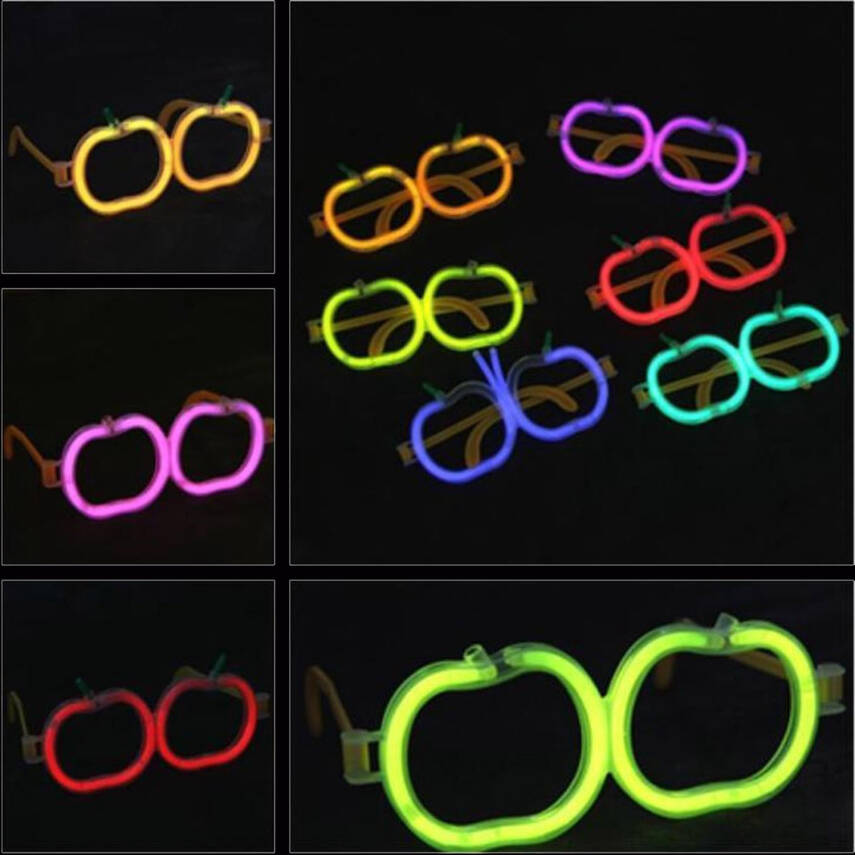 Neon Stick Elma Gözlük Seti 12 Adet - 5