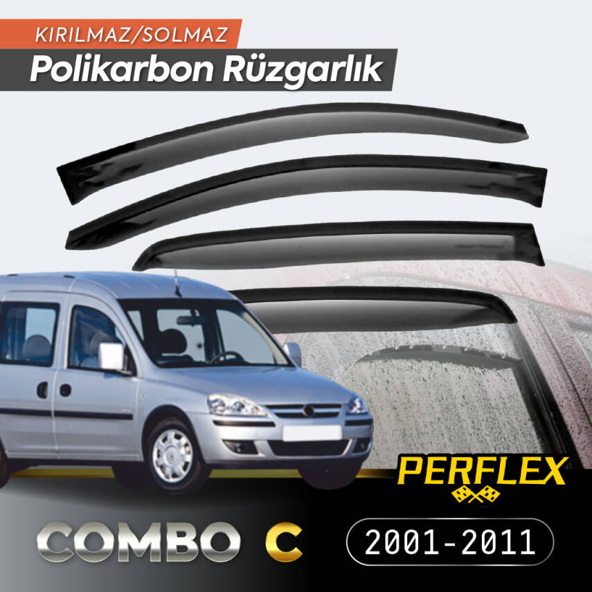 Opel Combo C 2001-2011 Cam Rüzgarlığı V2 Mugen - 1