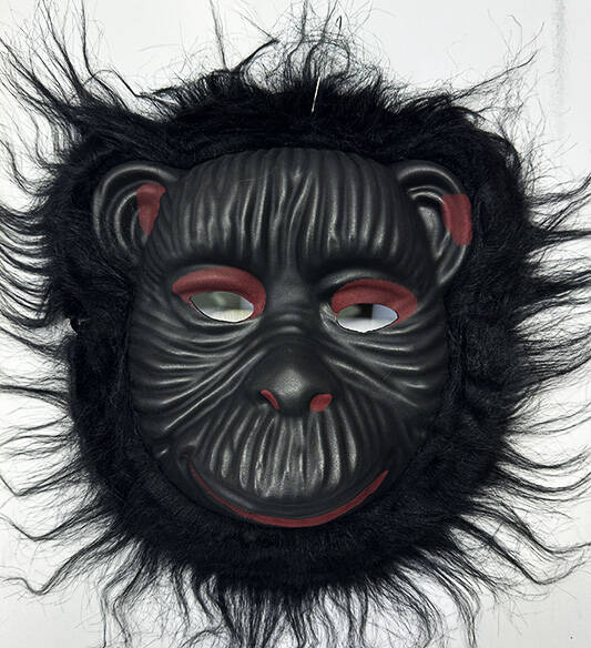 ORANGUTAN MASKESI - MAYMUN MASKESI - GORIL MASKESI YETIŞKIN ÇOCUK UYUMLU - 1