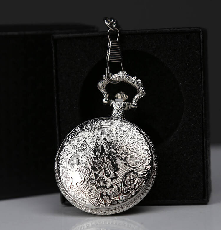 Özel Kutulu Gümüş Köstekli Saat - 2