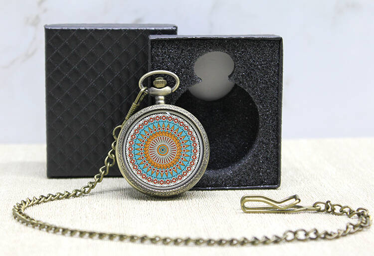 Özel Kutulu Mandala Deseni Köstekli Saat - 1