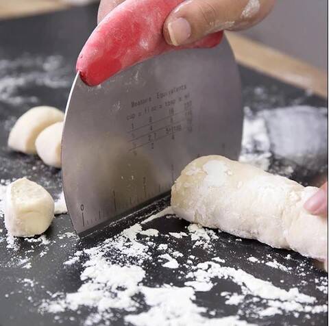 Paslanmaz Çelik Hamur Kesme ve Şekillendirme Spatulası - 1