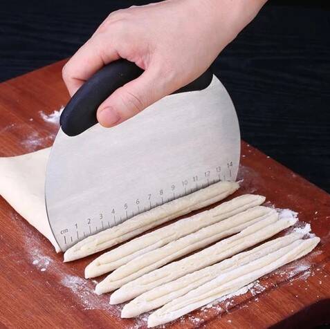Paslanmaz Çelik Hamur Kesme ve Şekillendirme Spatulası - 3