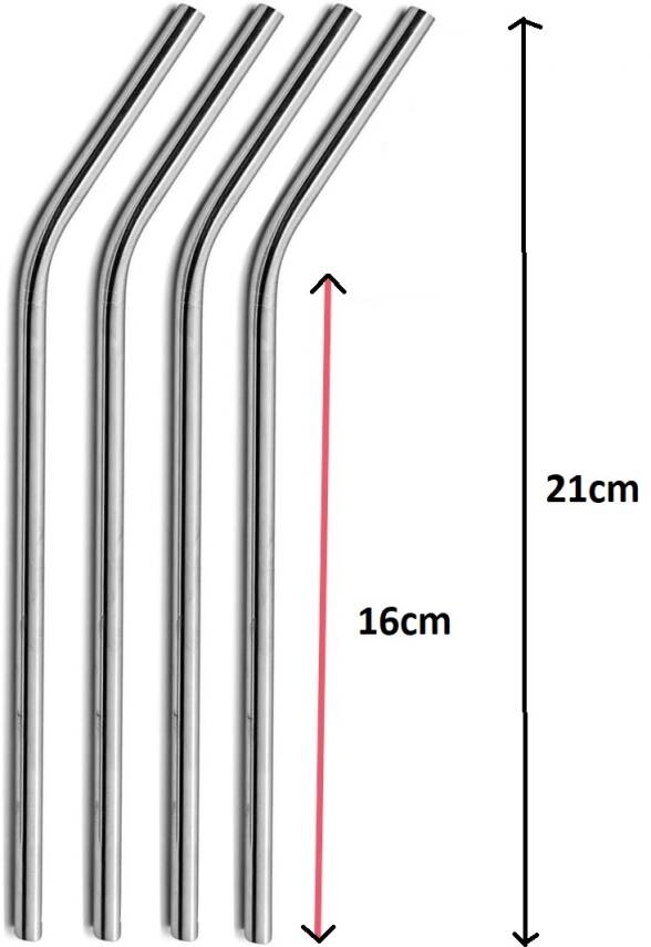 Paslanmaz Çelik Pipet Seti 5 Parça - 2
