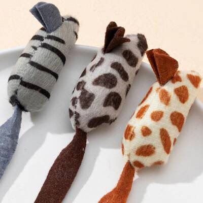 Peluş Fare Kedi Oyuncağı 3 Adet - 3