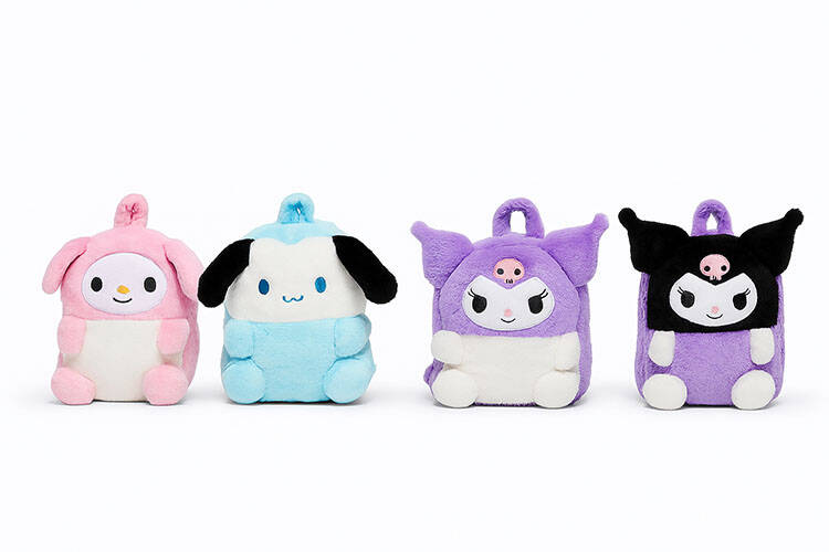 Peluş Kuromi My Melody ve Cinnamoroll Sırt Çantası - 1