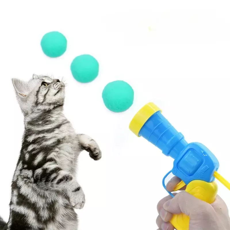 Peluş Top Atan İnteraktif Kedi Oyuncağı - 1