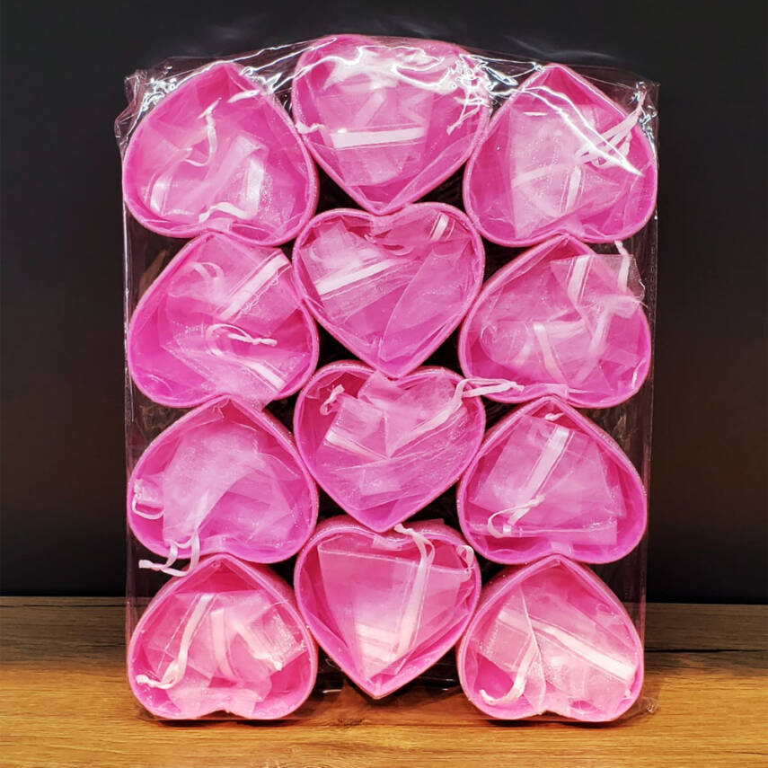Pembe Kalpli Tül Kese - 2