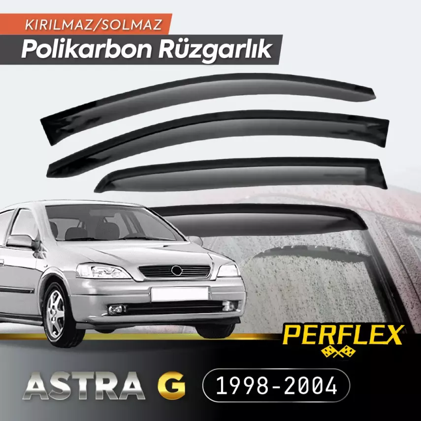 Perflex Polikarbon Kırılmaz Rüzgarlık V2 Mugen OPEL ASTRA G 1998-2004 - 1