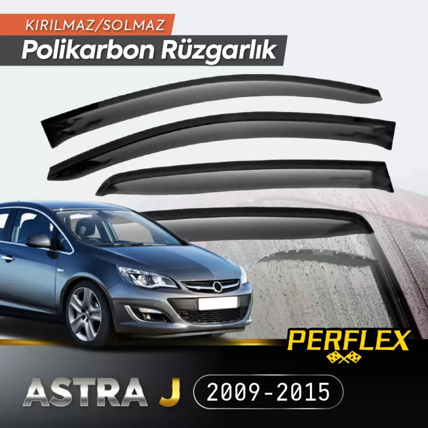 Perflex Polikarbon Kırılmaz Rüzgarlık V2 Mugen Opel Astra J (2009-2015) - 1