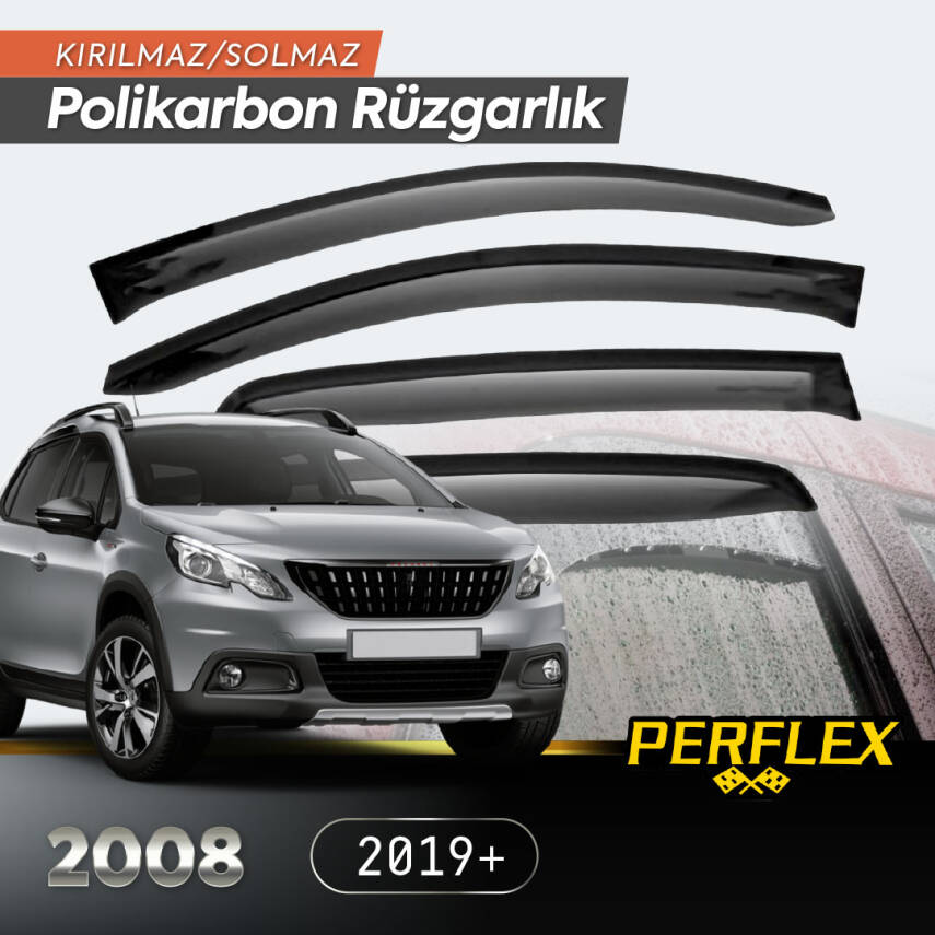 Peugeot 2008 2019+ Cam Rüzgarlığı V2 - 1