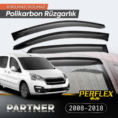 Peugeot Partner Tepee 2008-2018 Cam Rüzgarlığı V2 Düz - 1