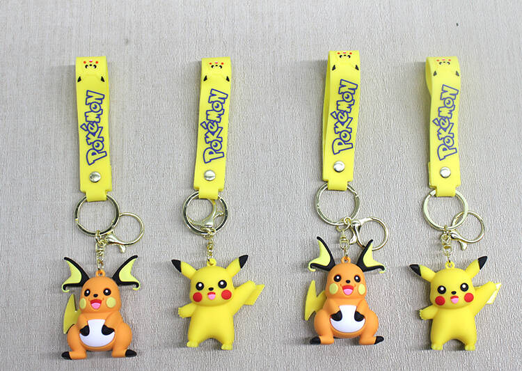 Pikachu Raichu Silikon Anahtarlık - 1