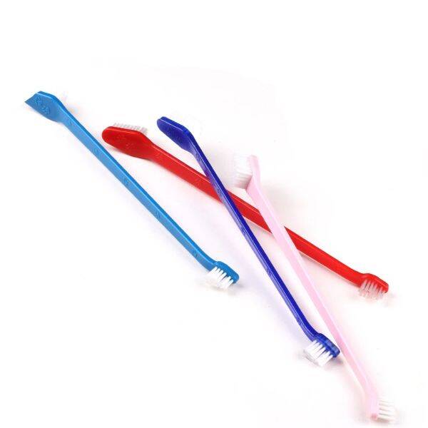 Plastik Köpek Diş Fırçası 4 Adet - 1
