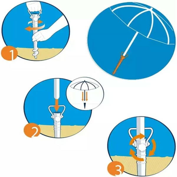 Plastik Şemsiye Sabitleme Kazığı - 3