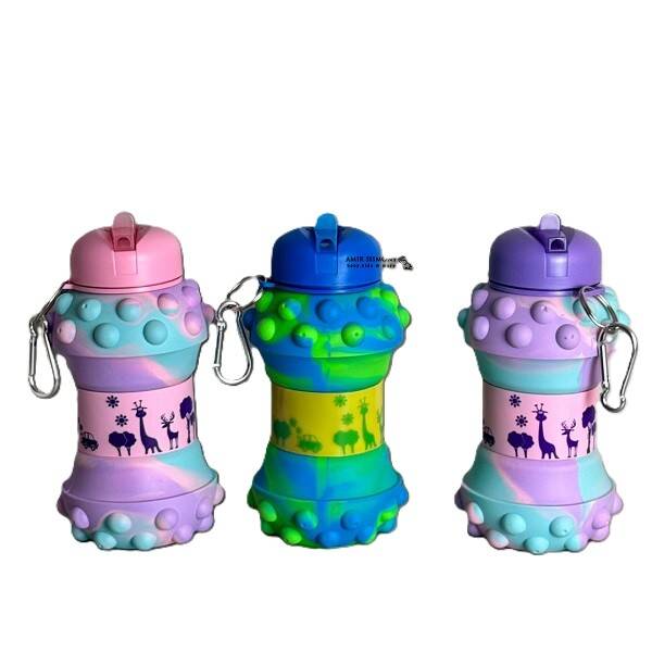 Pop-It Detaylı Akordiyon Su Şişesi - 1