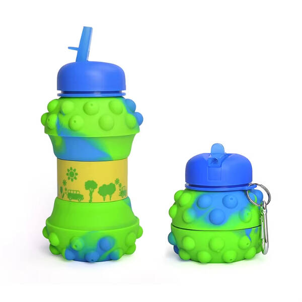 Pop-It Detaylı Akordiyon Su Şişesi - 2