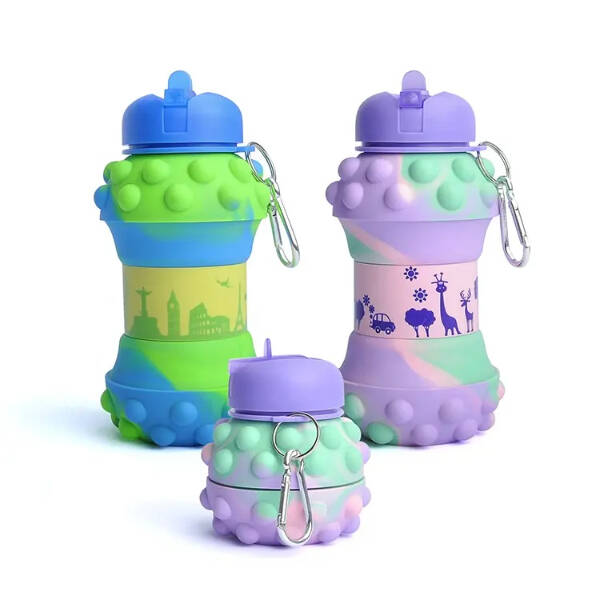 Pop-It Detaylı Akordiyon Su Şişesi - 3