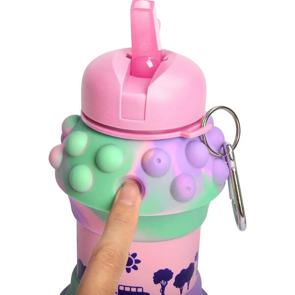 Pop-It Detaylı Akordiyon Su Şişesi - 4