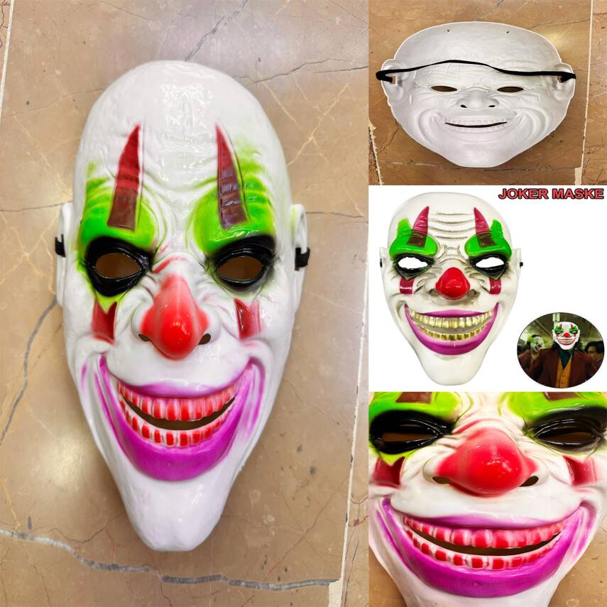 Psikopat Palyaço Temalı Joker Maskesi - 2