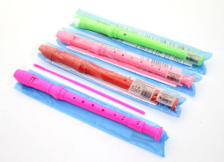 Renkli Plastik Flüt - 1