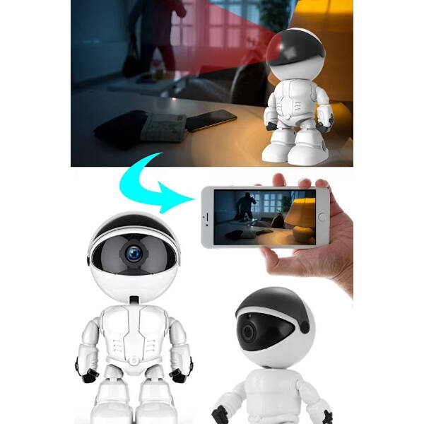 Robot Görünümlü Wi-Fi Bebek Kamerası - 4