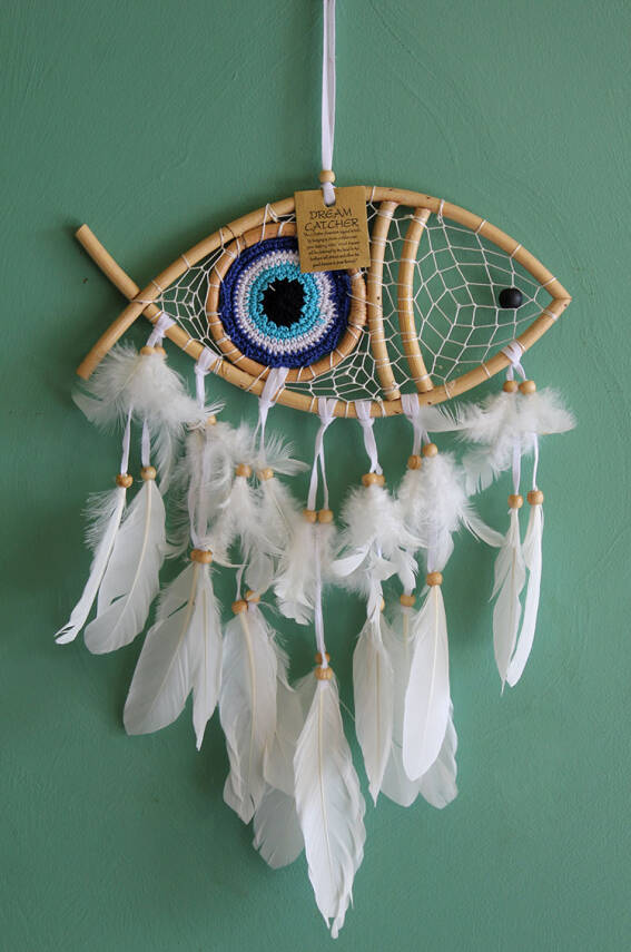 Rüya Kapanı Dream Catcher Balık Tasarımı - 1