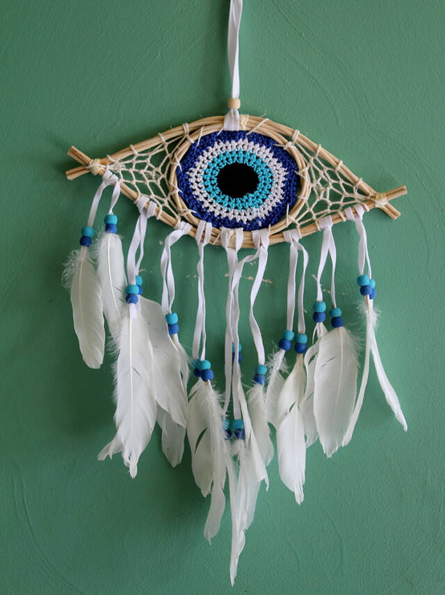 Rüya Kapanı Dream Catcher Göz Tasarımı Model 1 - 1