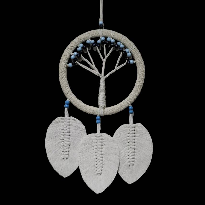 Rüya Kovan Hayat Ağacı Dream Catcher Ekru - 2