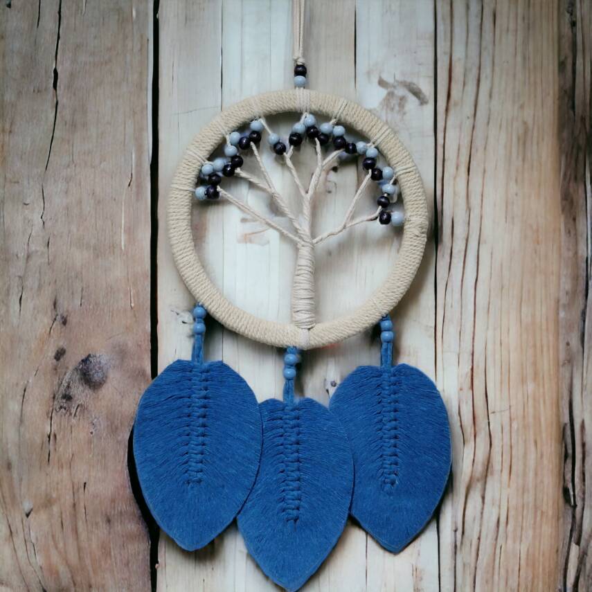 Rüya Kovan Hayat Ağacı Dream Catcher Mavi - 2