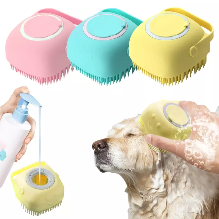 Şampuan Hazneli Kedi Köpek Yıkama Kesesi - 4