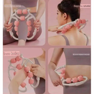 Selülit Masaj Aleti 9 Tekerlekli Lenf Drenaj Rulosu (1)