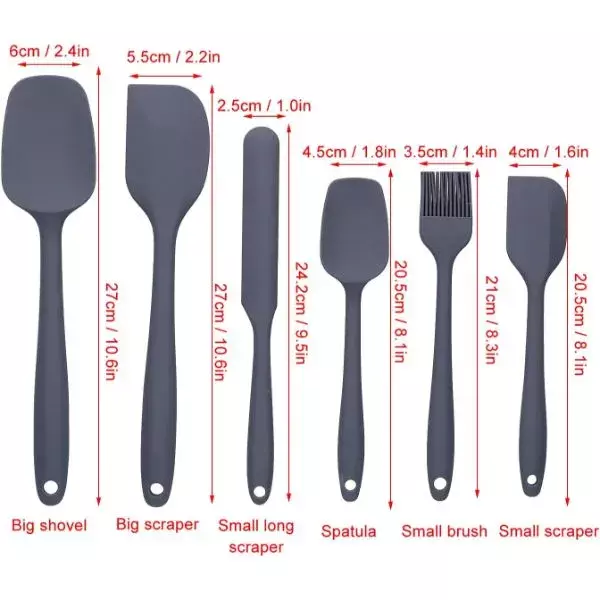 Silikon Spatula ve Fırça Seti - 4