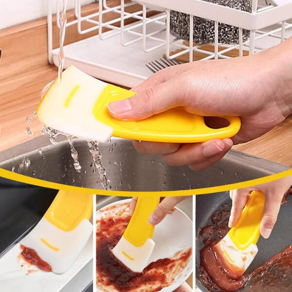 Silikon Uçlu Bulaşık Temizleme Kazıyıcı Spatula - 3