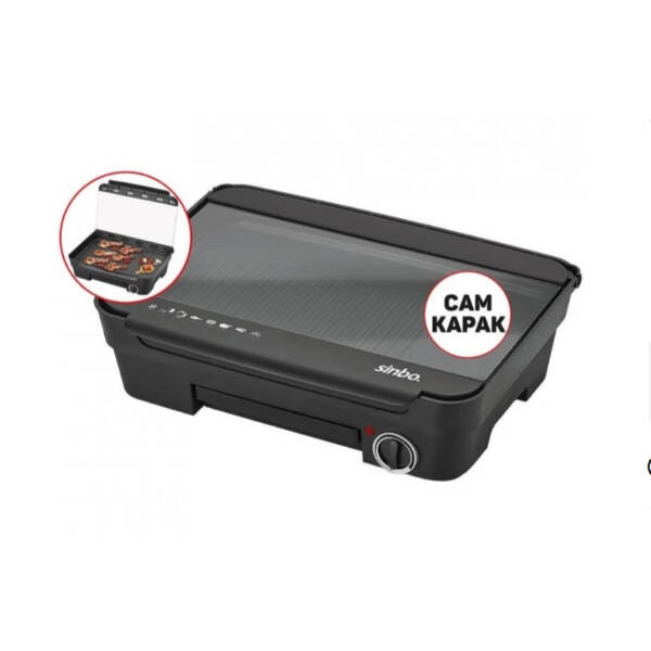 Sinbo Elektrikli Izgara Cam Kapaklı - 1