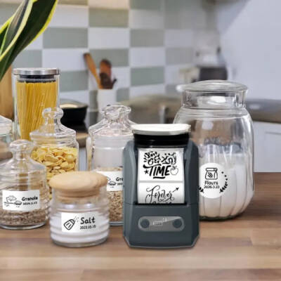 Siyah Kablosuz Portatif Etiket Yazıcısı - 4