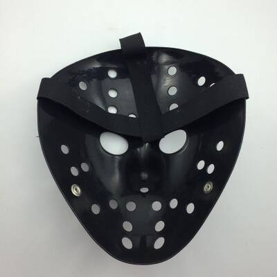Siyah Kırmızı Çizgili Jason Hannibal Maskesi - 5