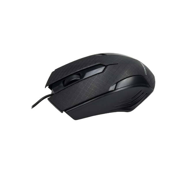 Siyah Mat Desenli USB Kablolu 3D Optik Mouse - 1