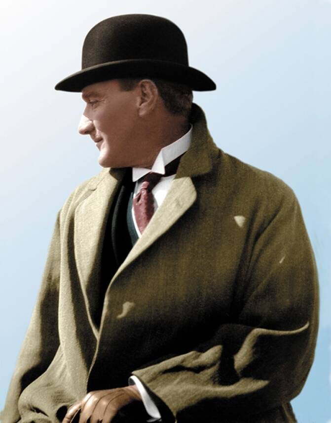 Siyah Renk Atatürk Şapkası - 1