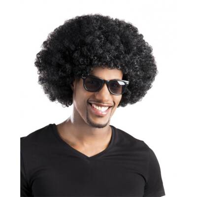 Siyah Renk Kıvırcık Afro Bonus Parti Peruğu - 2