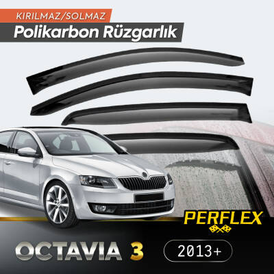 Skoda Octavia 3 2013+ Cam Rüzgarlığı V2 Düz - 1