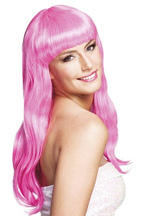 Soft Pembe Uzun Parti Peruğu - 1