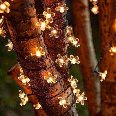 Solar 5m 50 Led Papatya Gün Işığı 8 Fonksiyonlu - 1